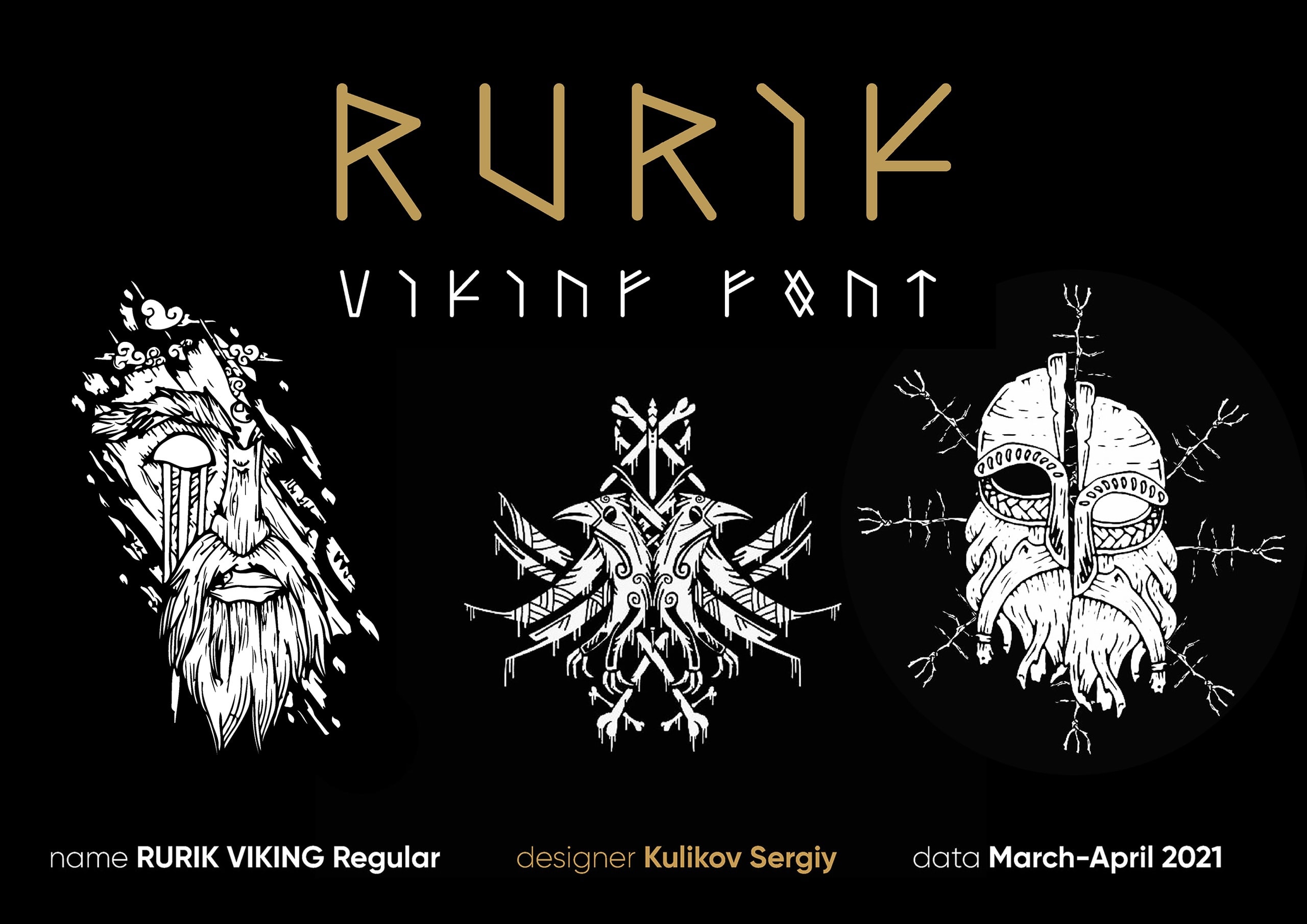 RURIK viking font