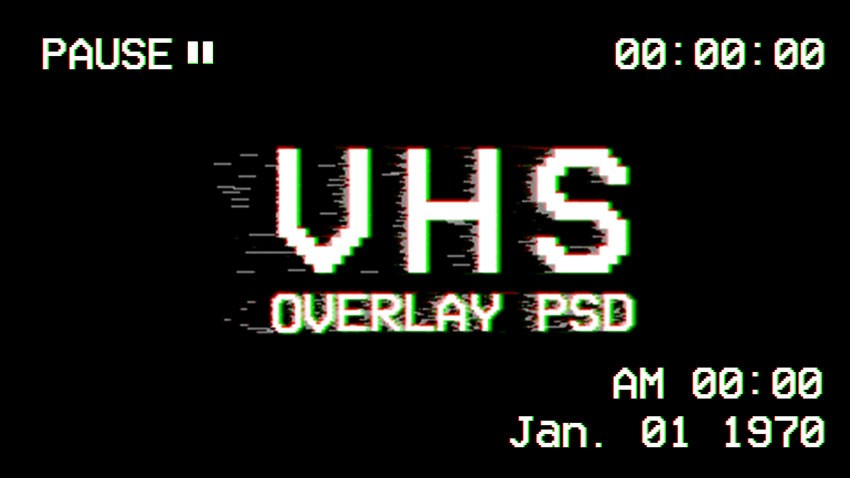 VHS GLITCH MOCKUP