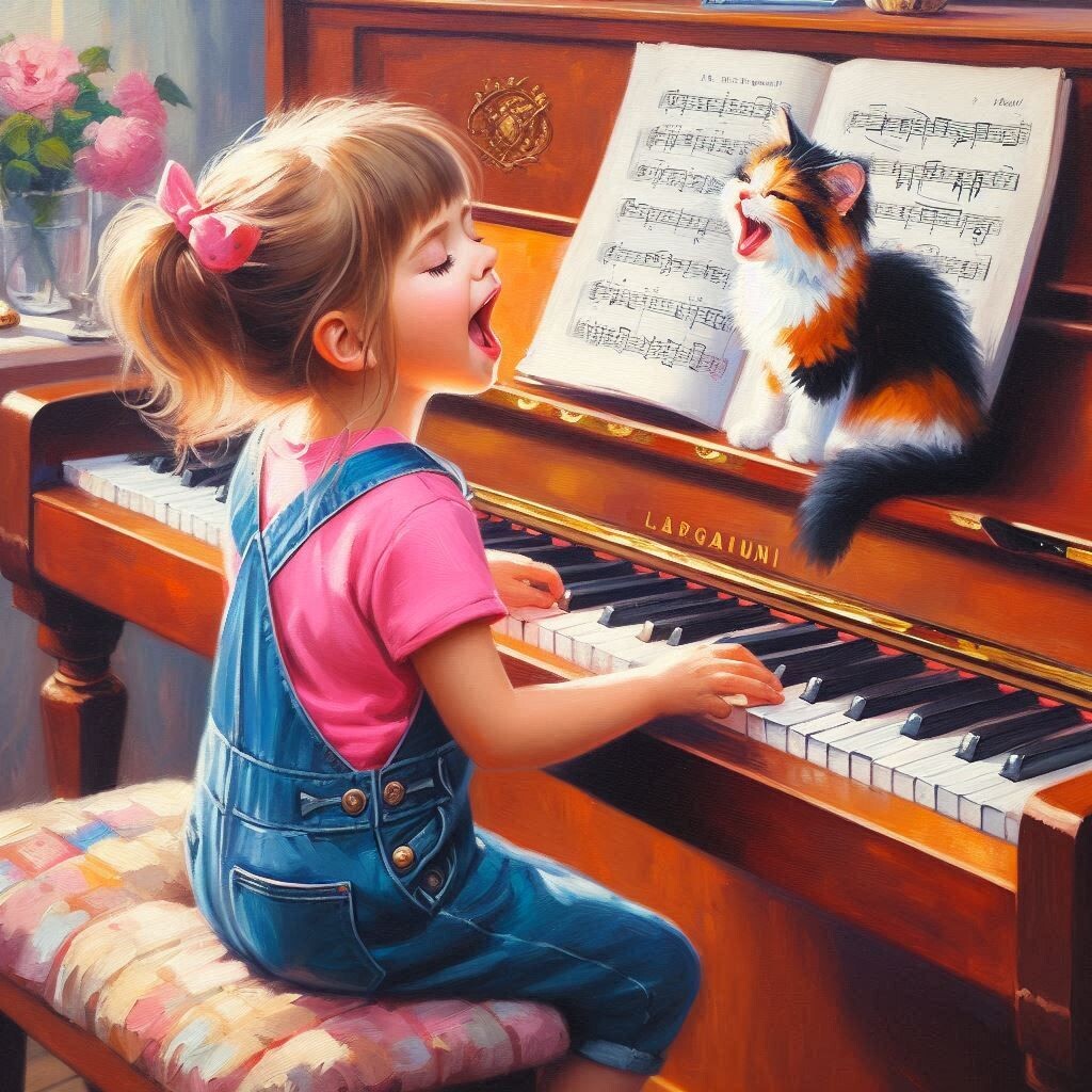 A child playing piano 2