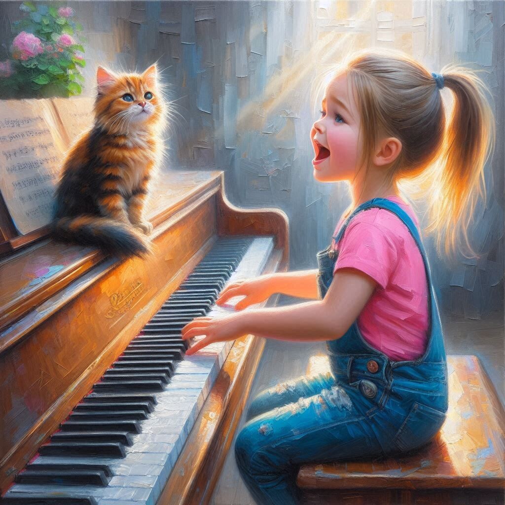 A child playing piano 3