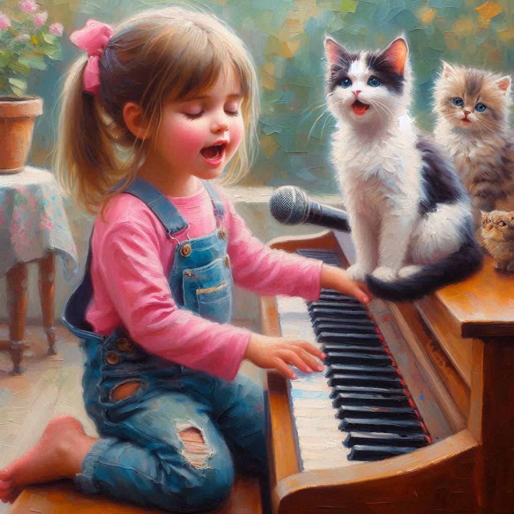 A child playing piano 4
