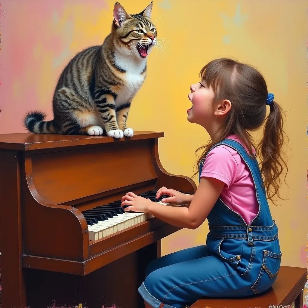 A child playing piano 9
