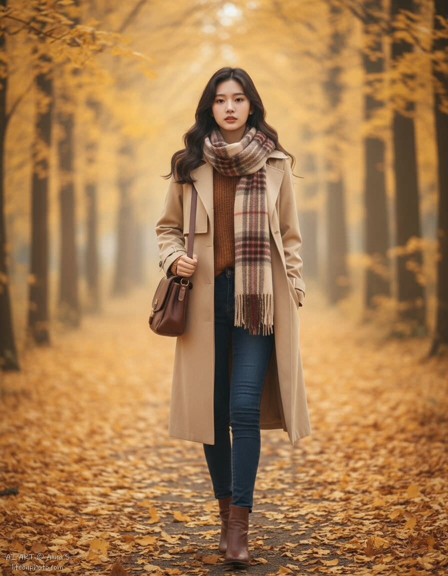 young autumn woman 2