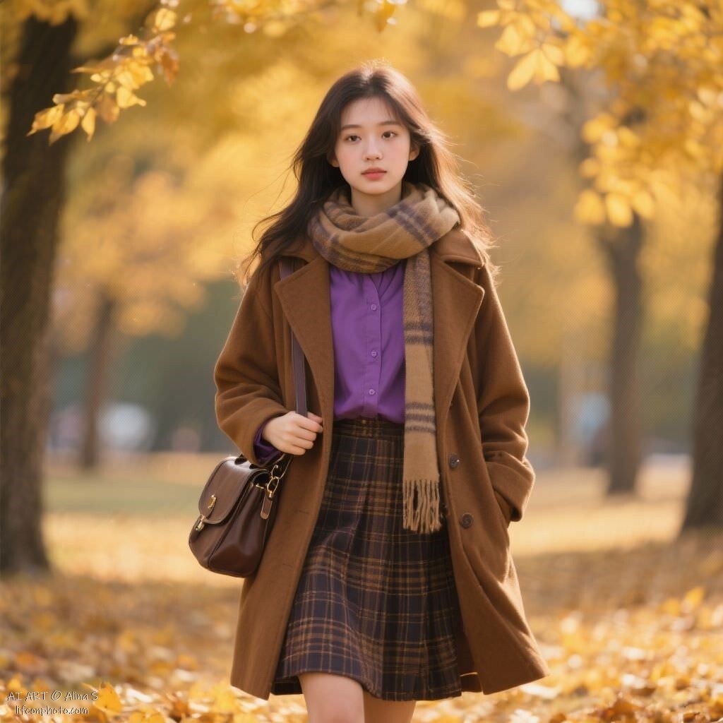 young autumn woman 2