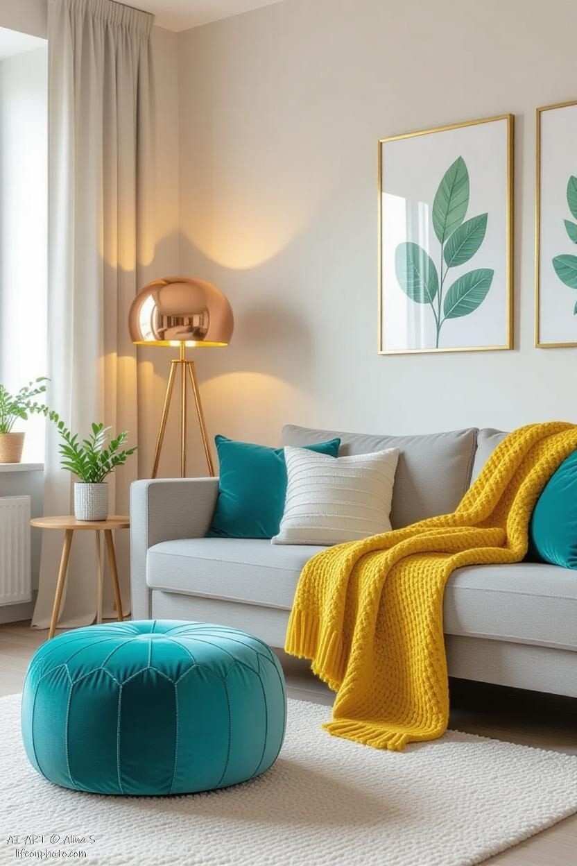 Bright accents in the house 4