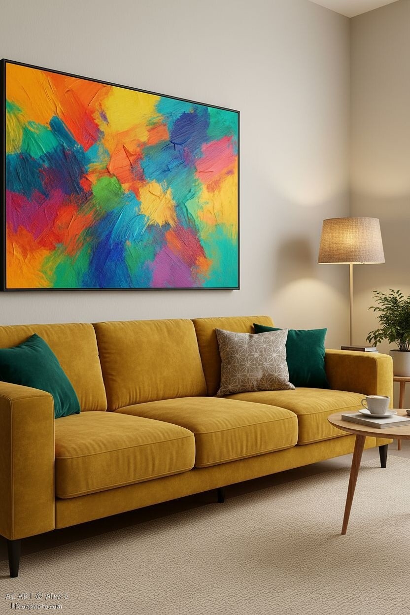 Bright accents in the house 6