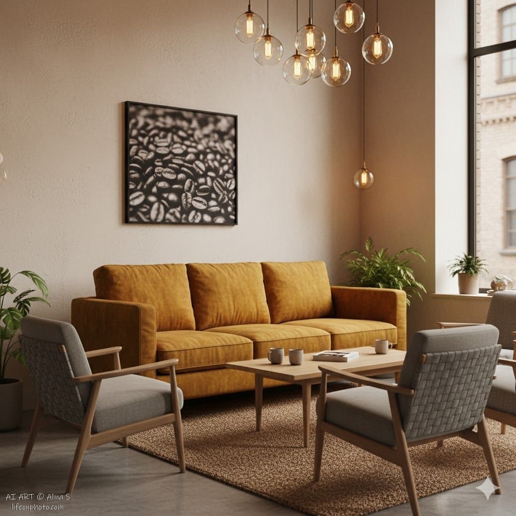 Bright accents in the house 7