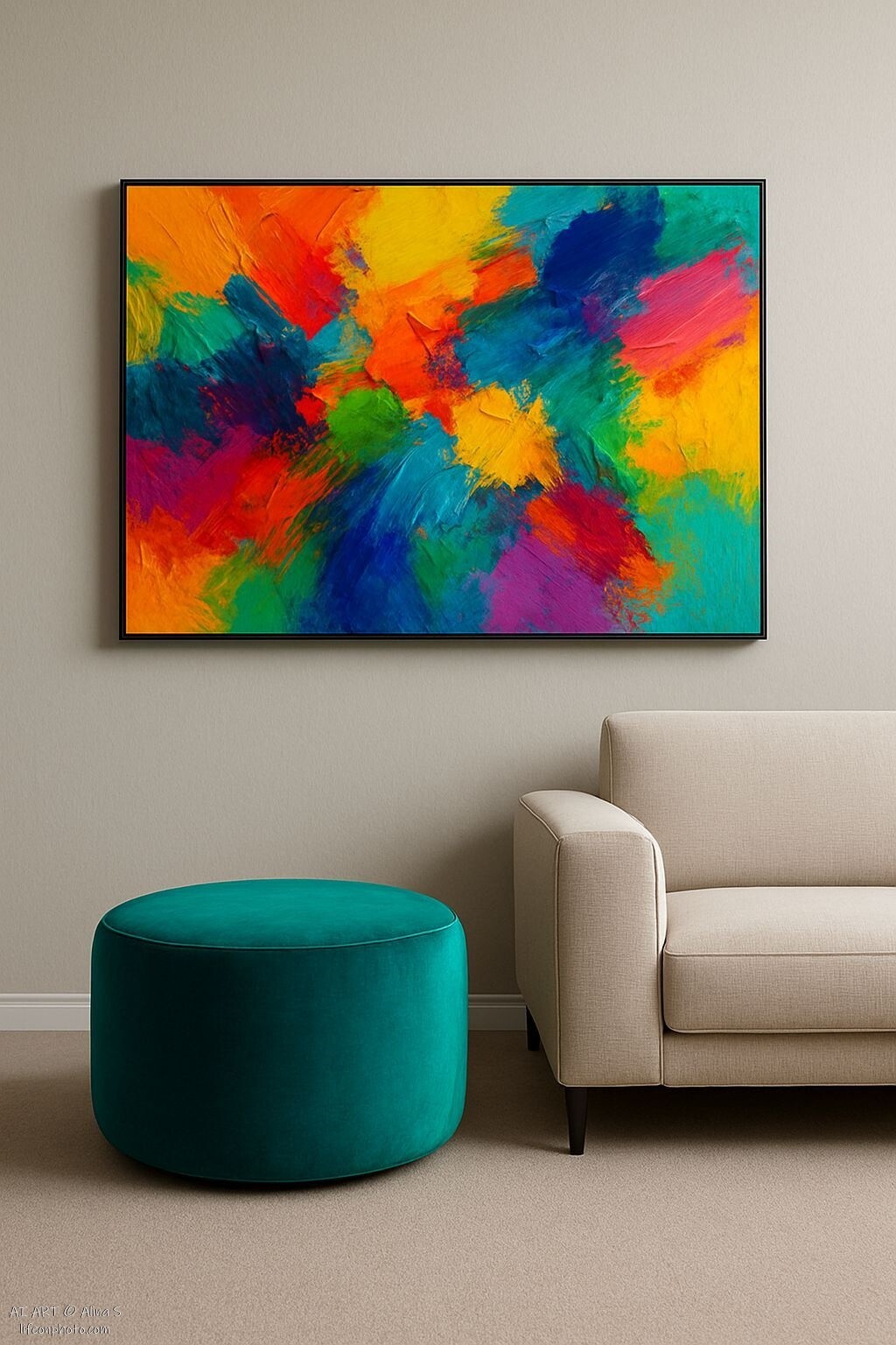 Bright accents in the house 9