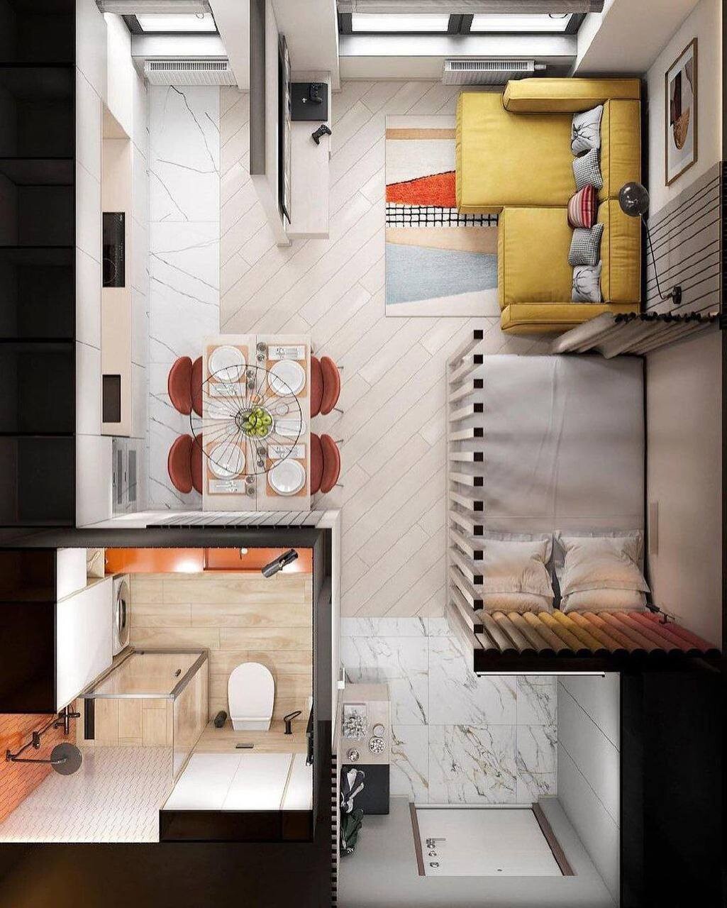 bright accents in the interior 10