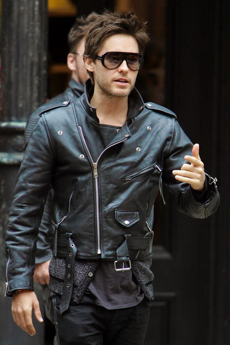 celebrities leather jacket 3