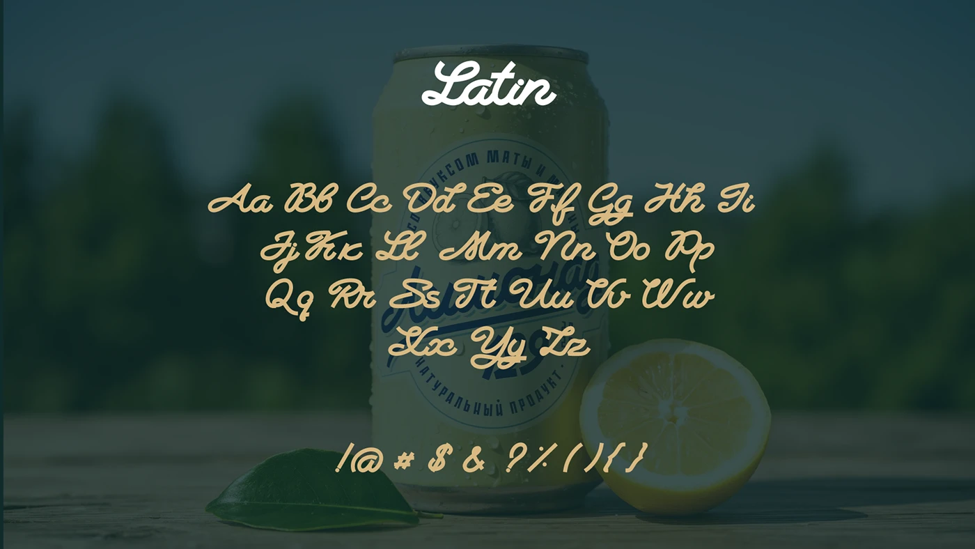 Lemonade129 Font font 8