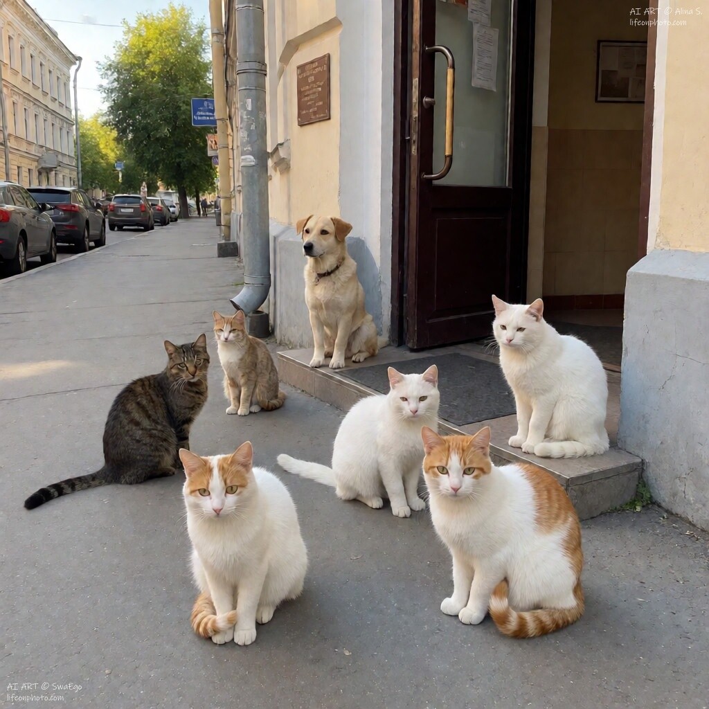Russia is a country of cats and dogs