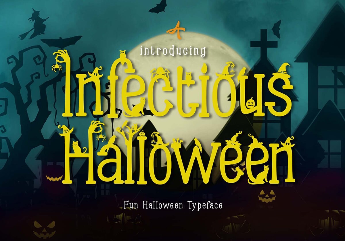 Шрифт Infectious: Halloween без банальностей