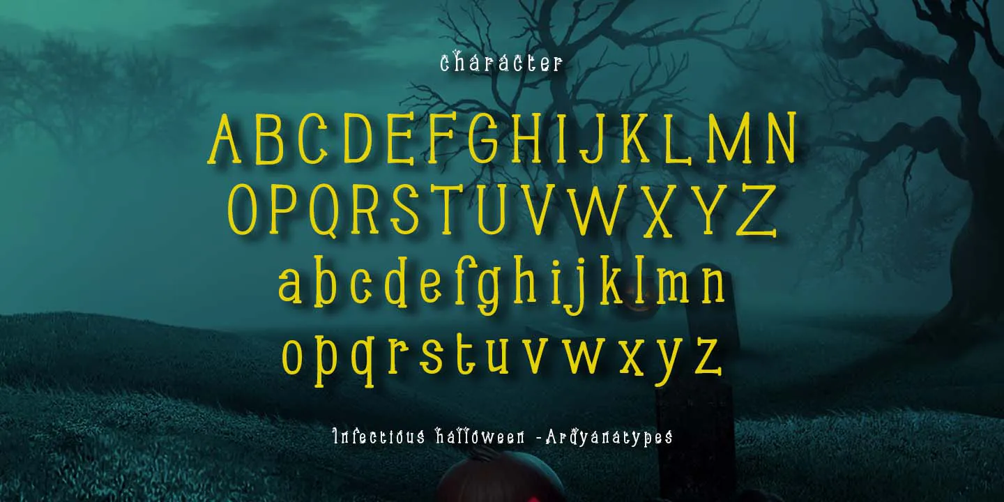 Infectious Halloween font 2