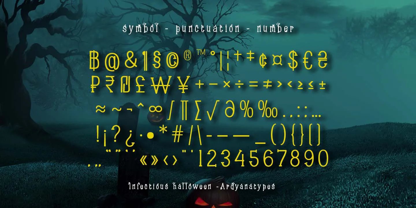 Infectious Halloween font 5