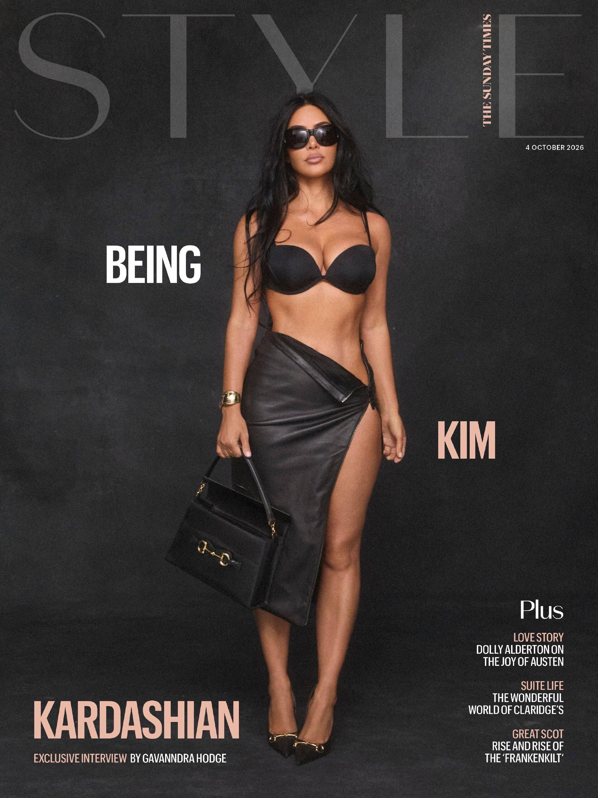 Ким Кардашьян на обложке The Sunday Times Style